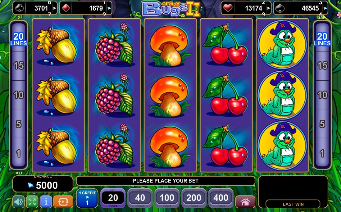 Crazy Bugs II Slot Gameplay