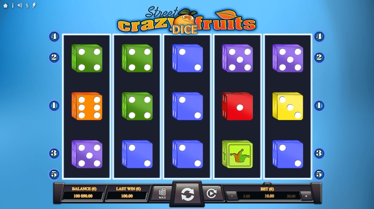 Crazy Fruits Dice Slot Gameplay