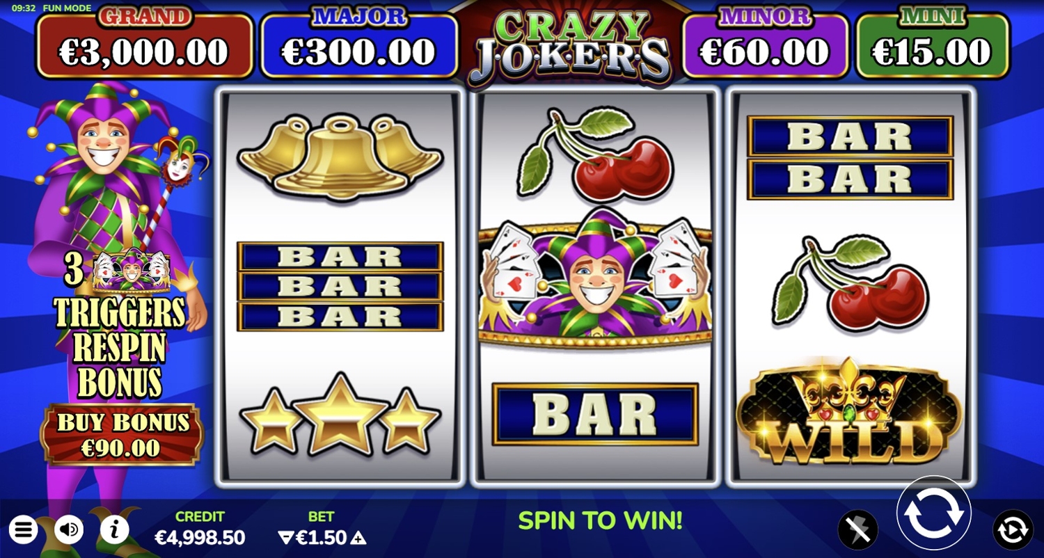Crazy Jokers Slot Gameplay