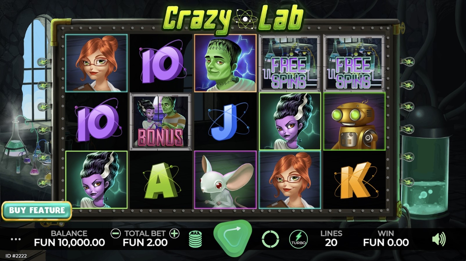 Crazy Lab Slot Gameplay