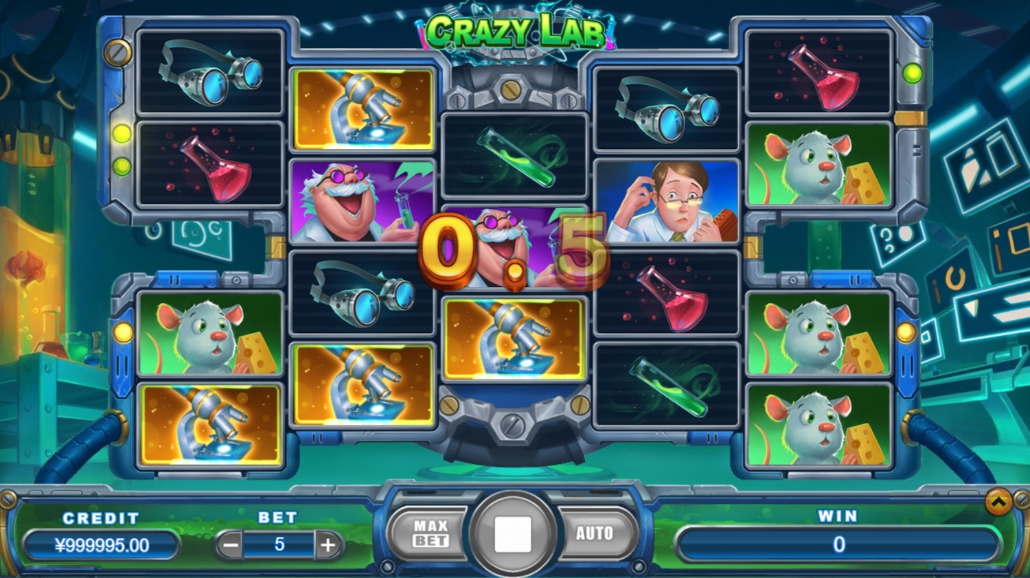 Crazy Lab Slot Gameplay