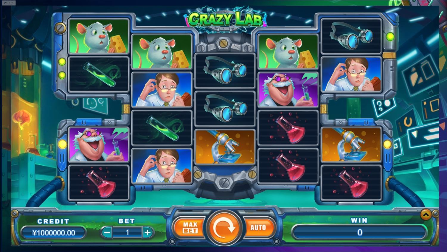 Crazy Lab Slot Gameplay