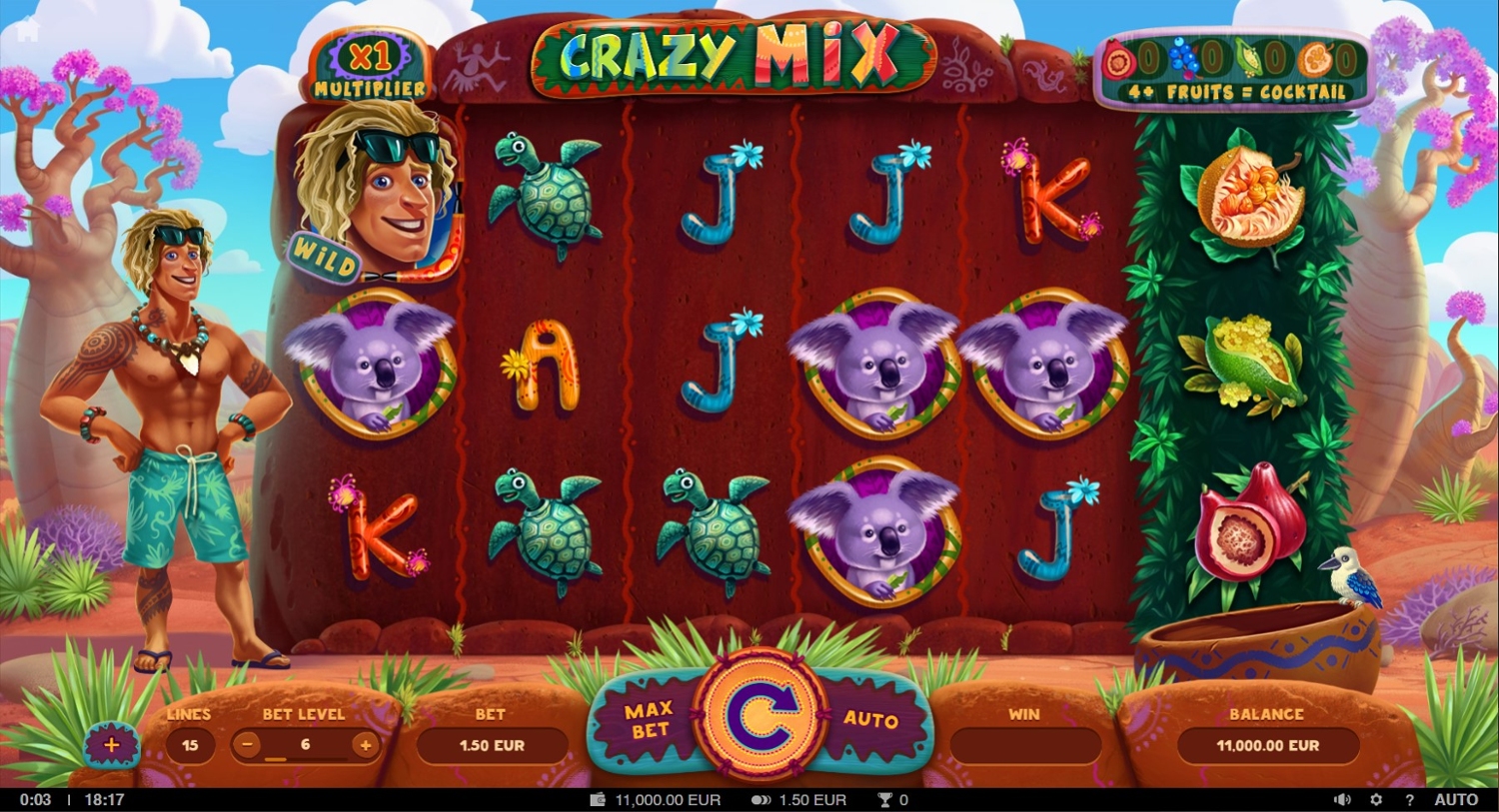 Crazy Mix Slot Gameplay