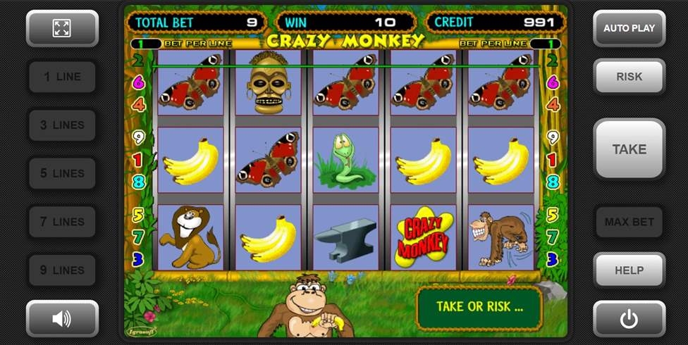 Crazy Monkey Slot Gameplay
