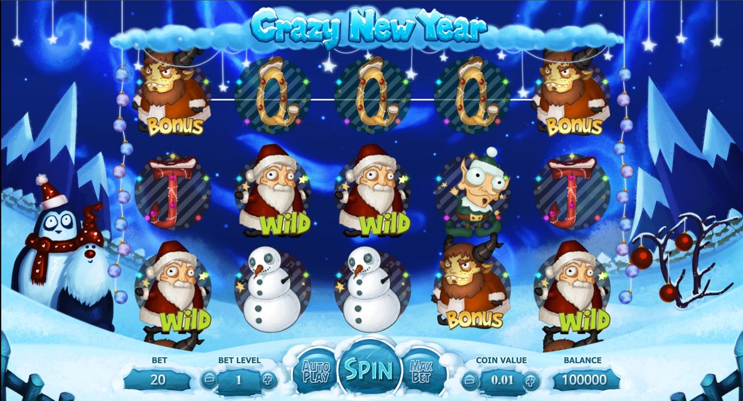 Crazy New Year Slot Gameplay