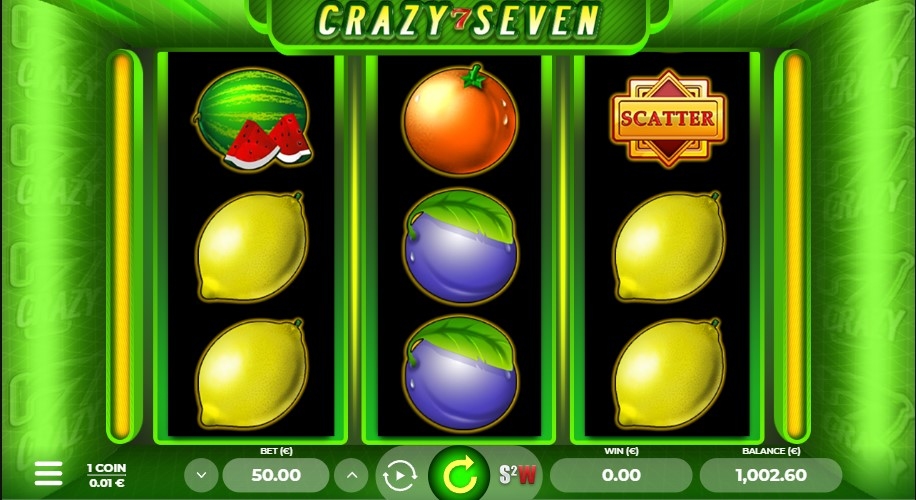 Crazy Seven 3 Slot Gameplay