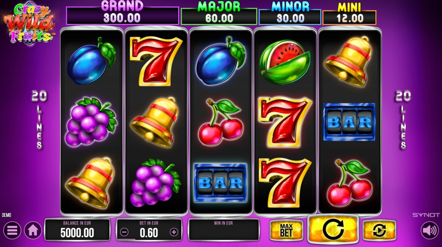 Crazy Wild Fruits Slot Gameplay