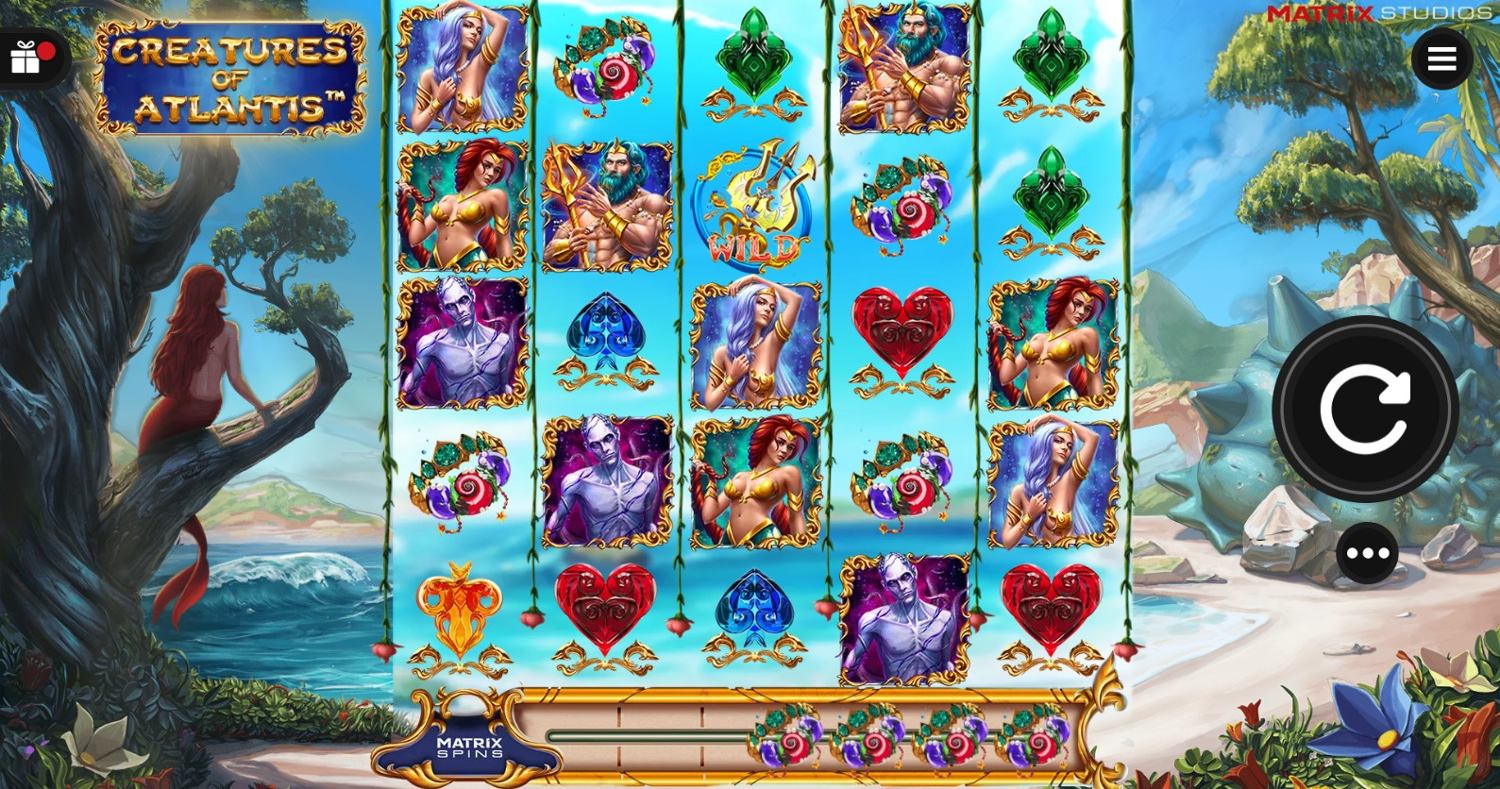 Creatures of Atlantis Slot Gameplay
