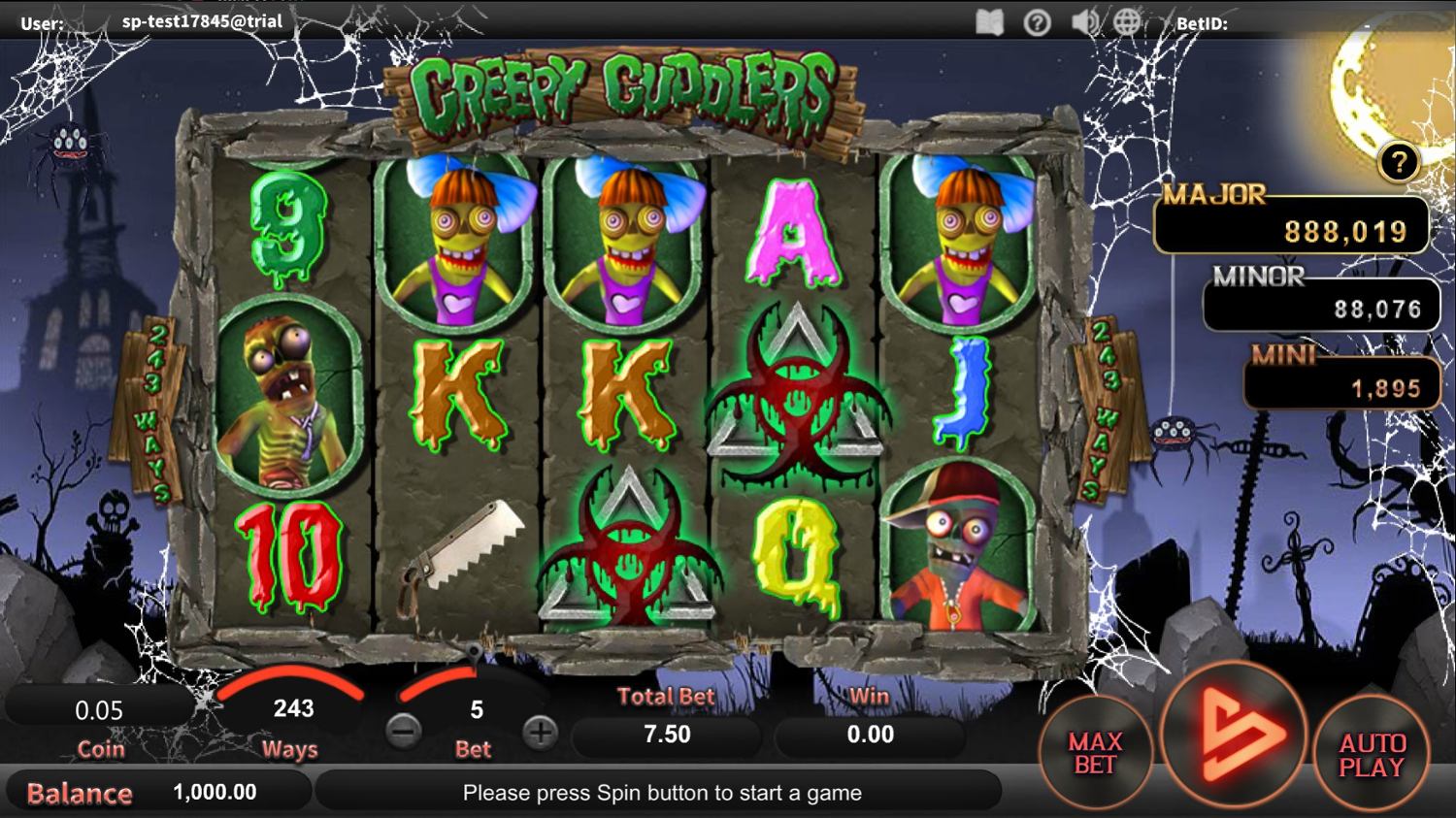 Creepy Guddlers Slot Gameplay