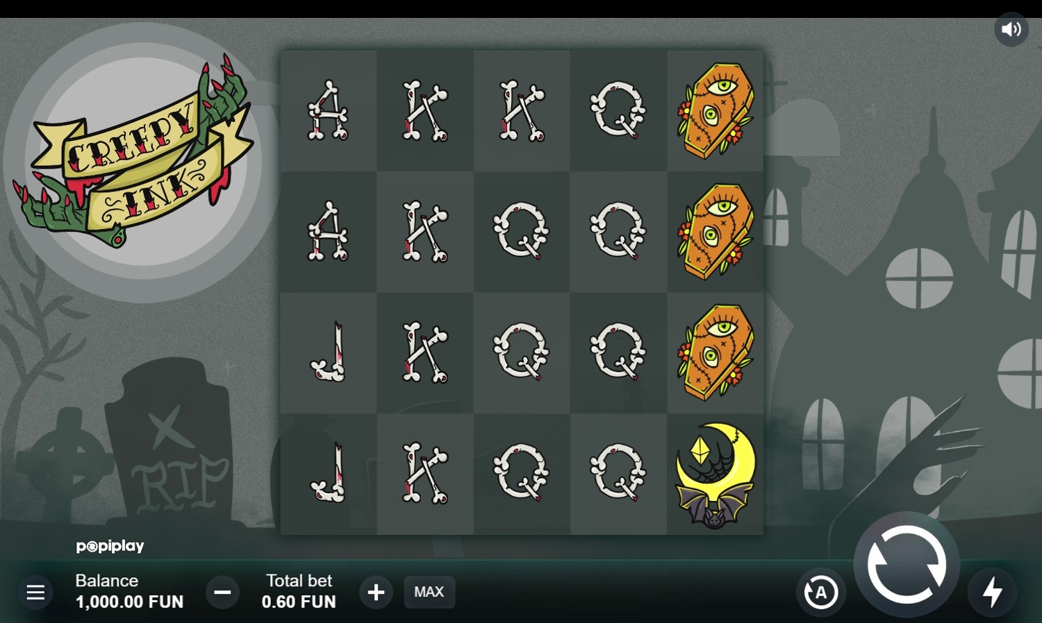 Creepy Ink Slot Gameplay