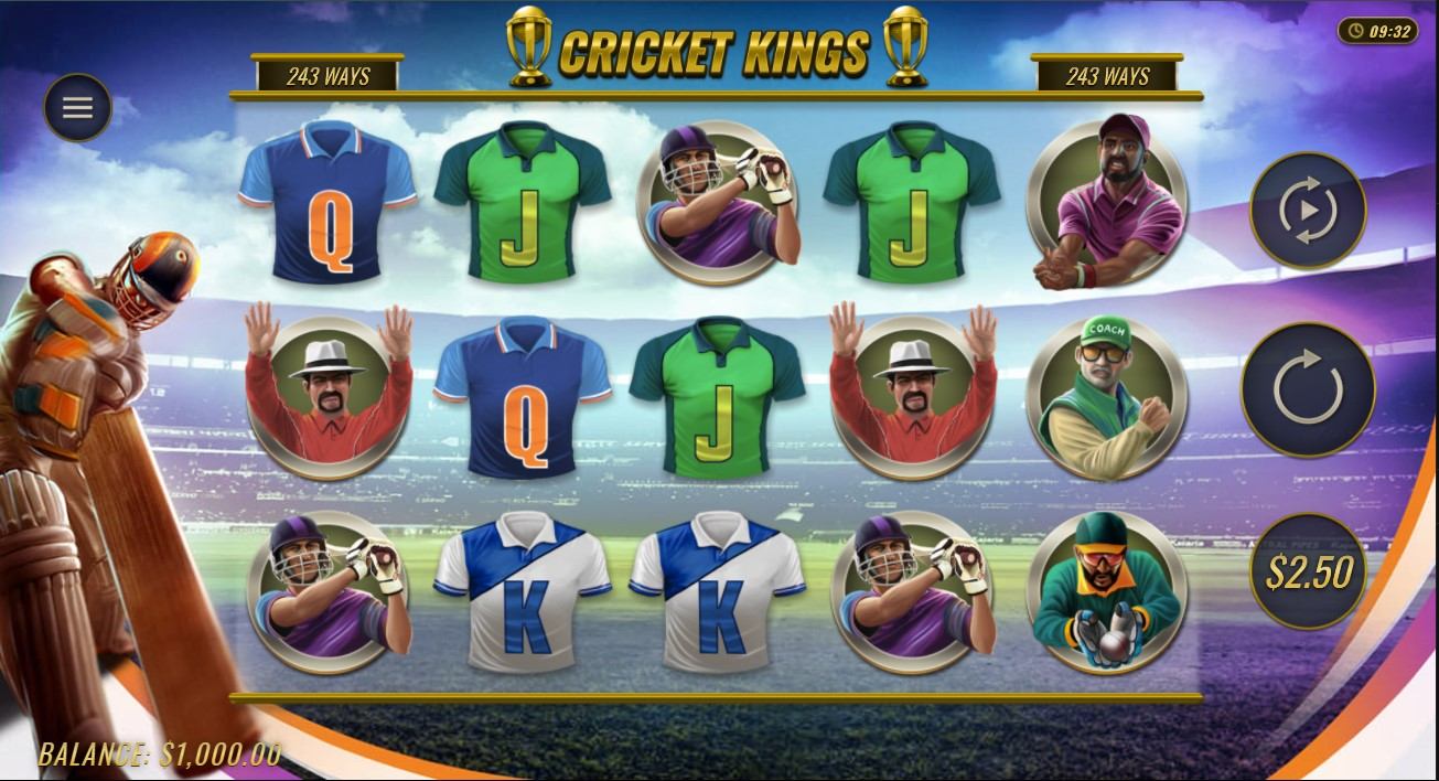 Cricket Kings Slot Gameplay