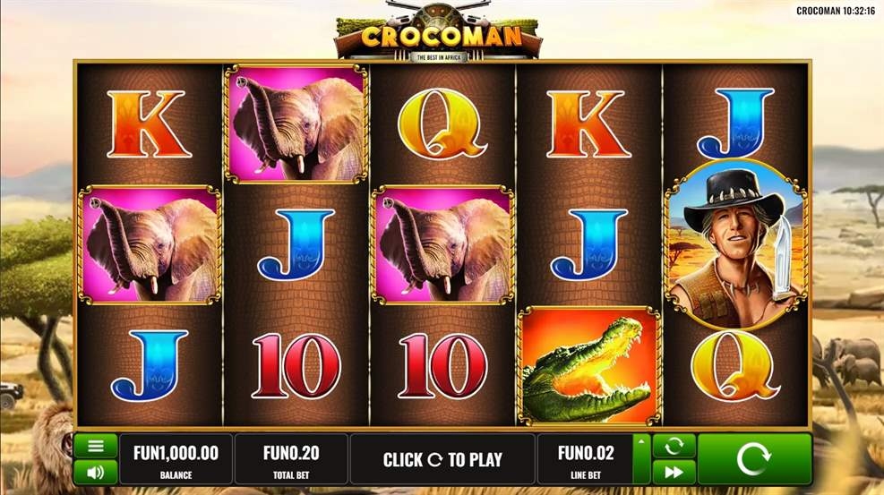 Crocoman Slot Gameplay