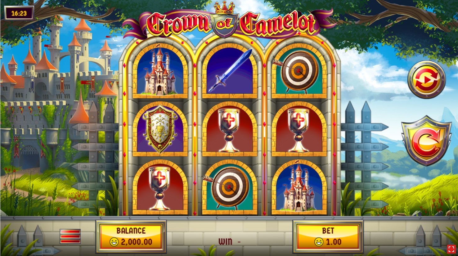 Crown of Camelot Slot Gameplay