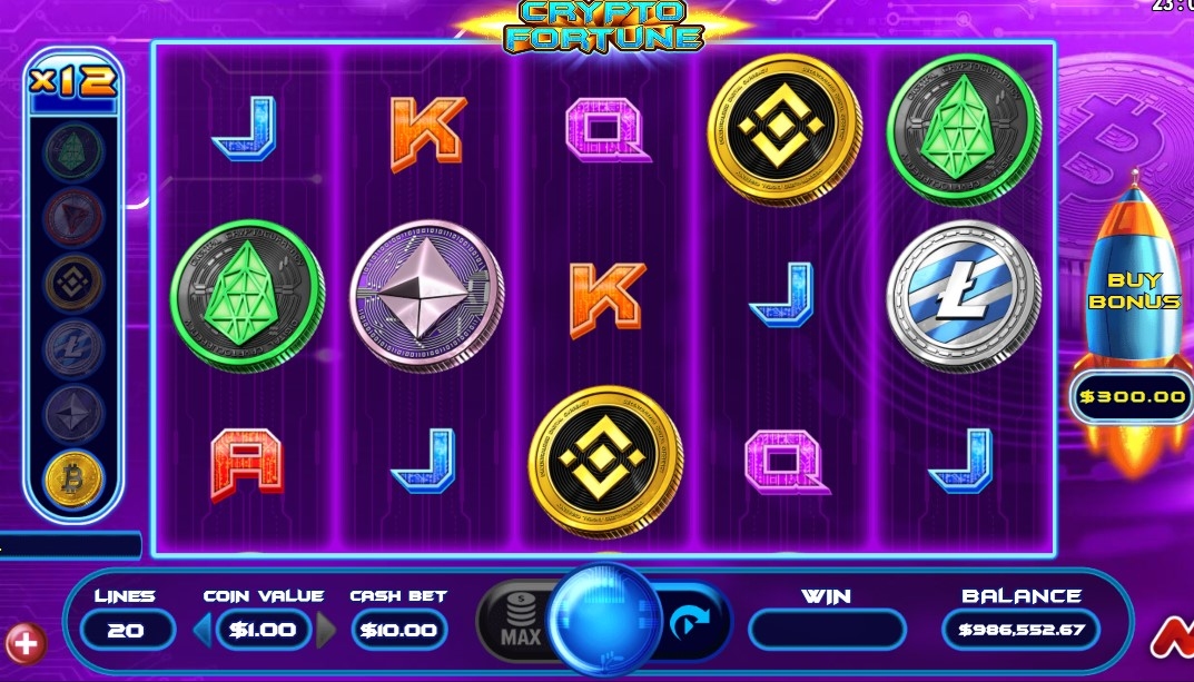 Crypto Fortune Slot Gameplay