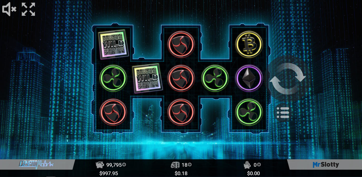 CryptoMatrix Slot Gameplay