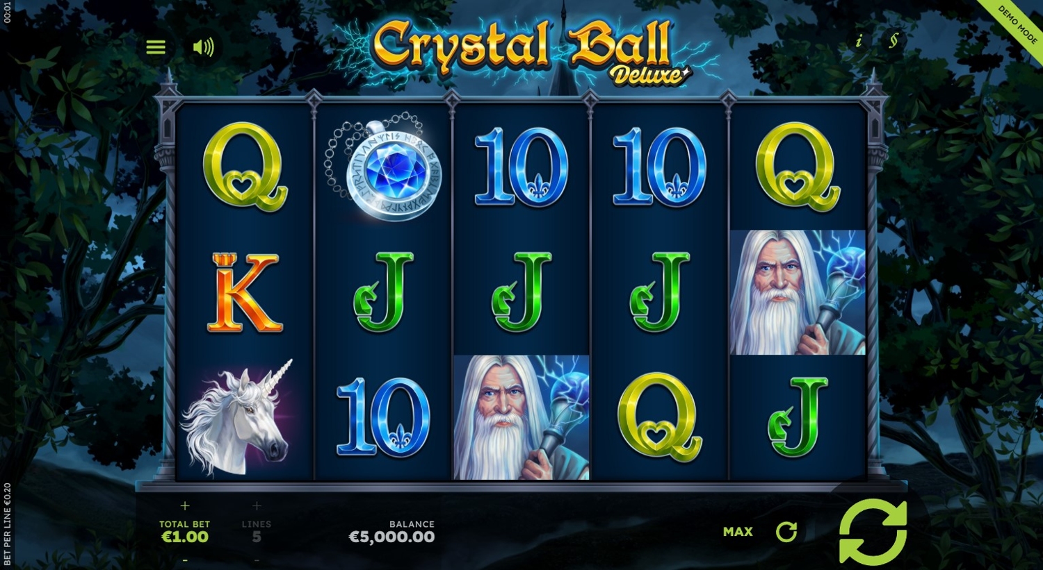 Crystal Ball Deluxe Slot Gameplay