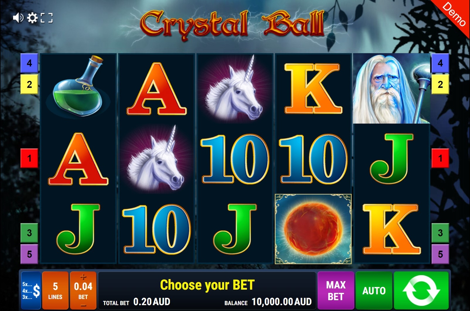 Crystal Ball Slot Gameplay
