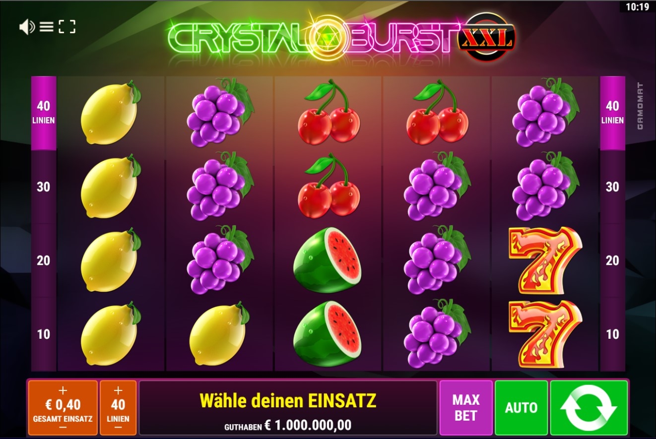 Crystal Burst XXL Slot Gameplay