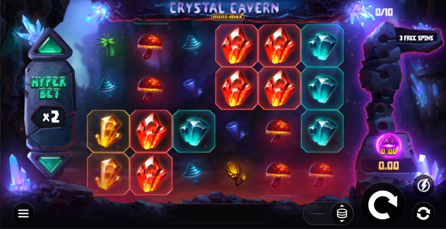 Crystal Cavern: Mini-Max Slot Gameplay