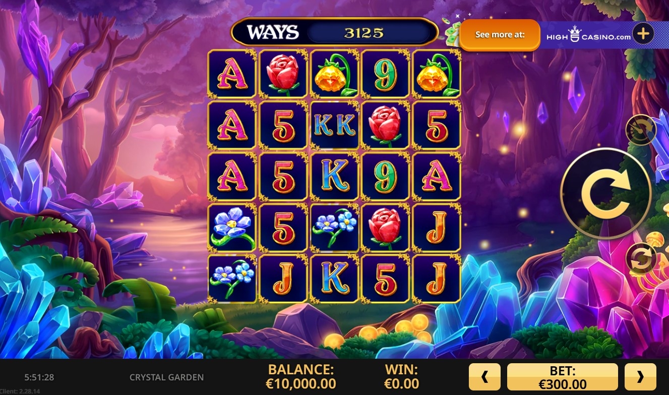 Crystal Garden Slot Gameplay