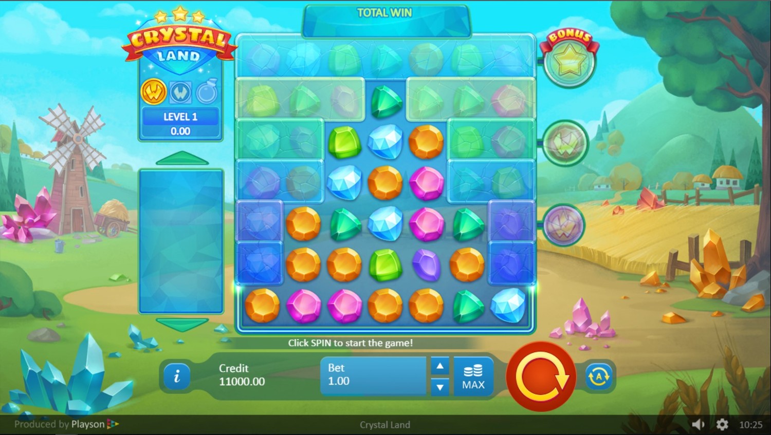 Crystal Land Slot Gameplay