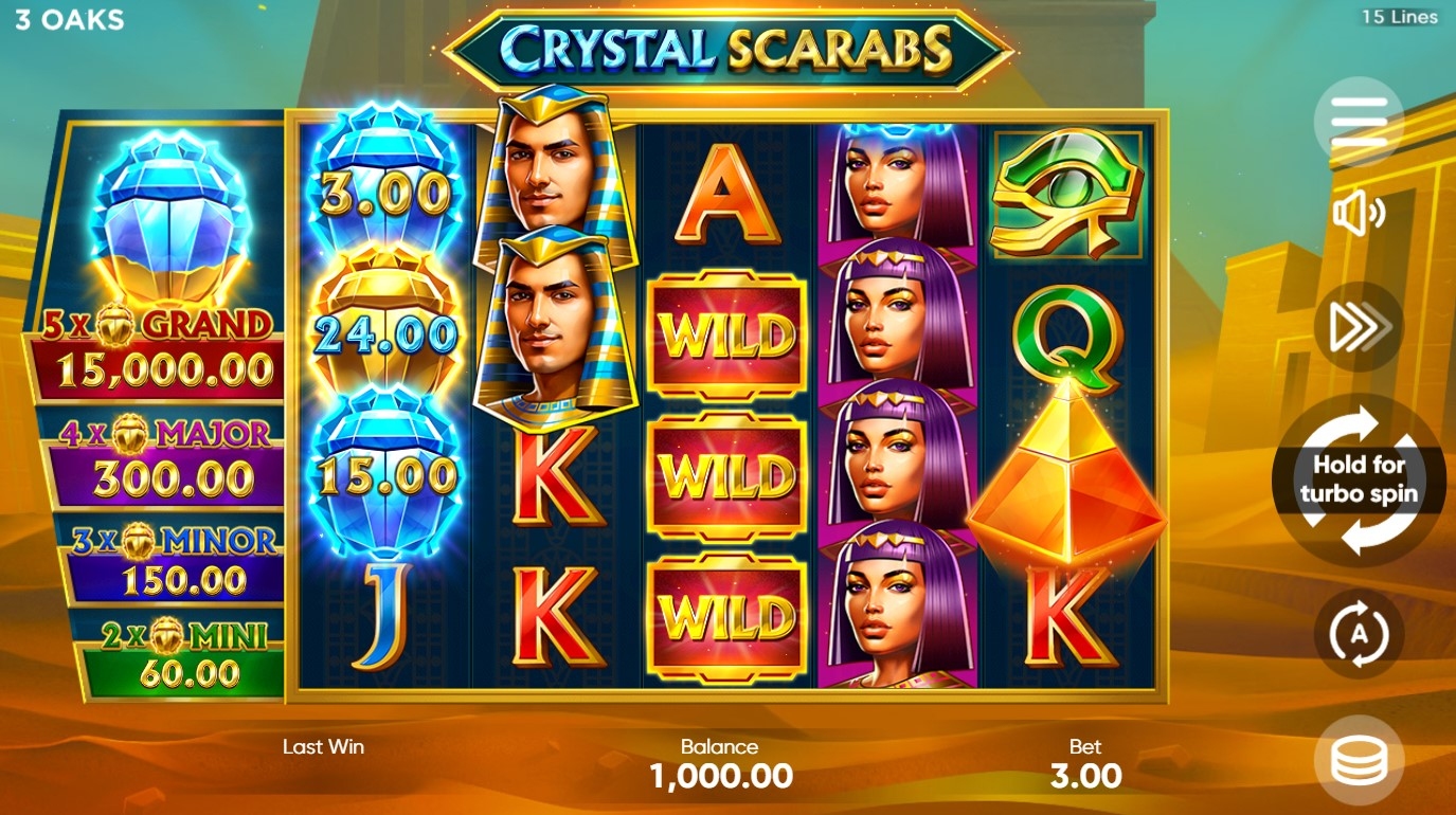 Crystal Scarabs Slot Gameplay