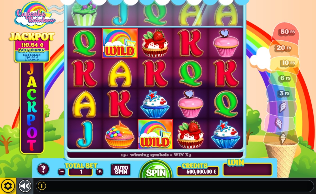 Cupcake Rainbow Slot Gameplay