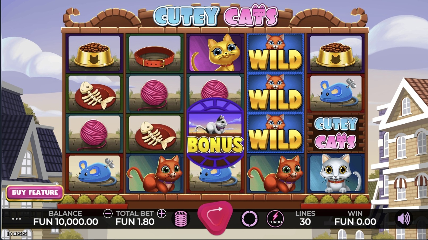 Cutey Cats Slot Gameplay