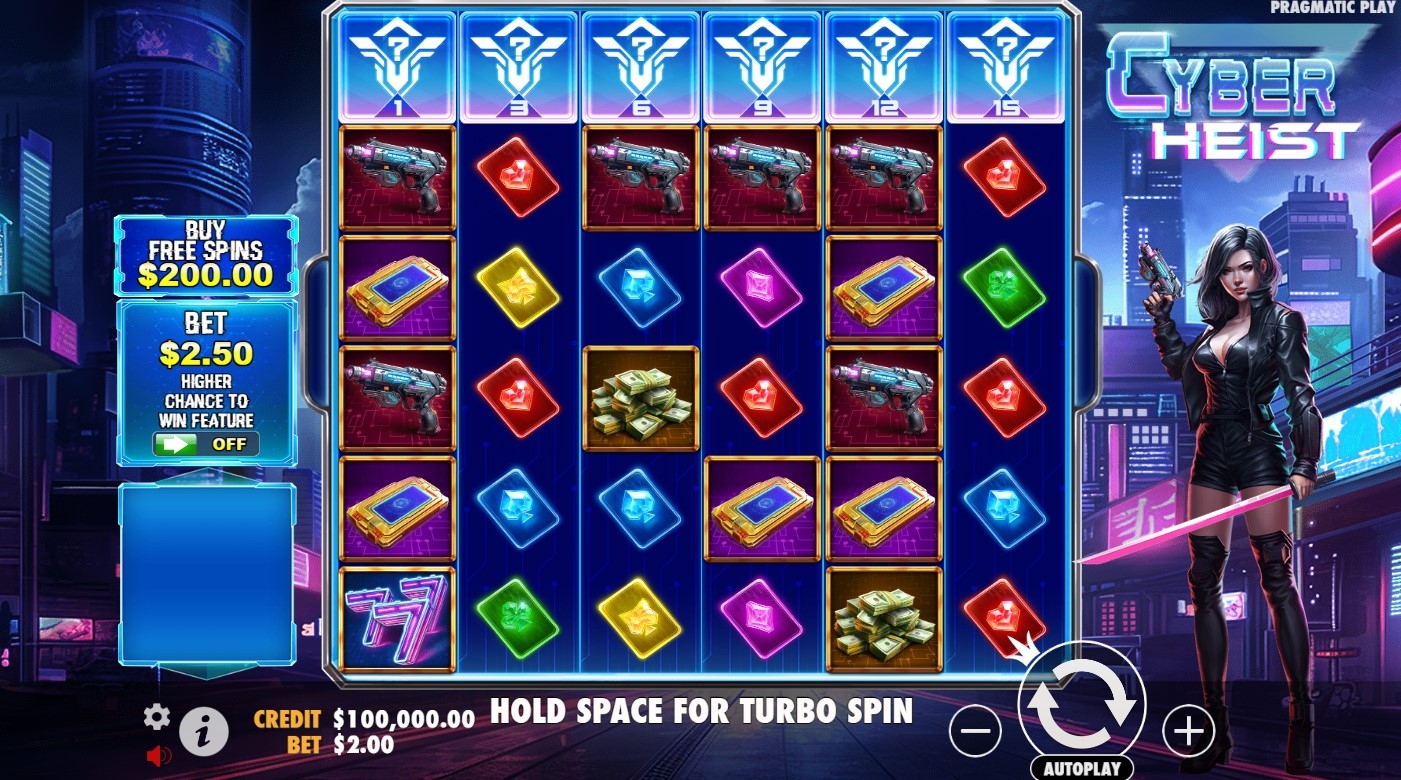 Cyber Heist (Pragmatic Play) Slot Gameplay