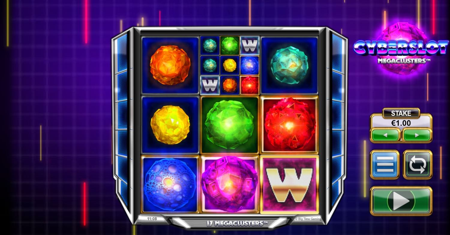 Cyberslot MegaClusters Slot Gameplay