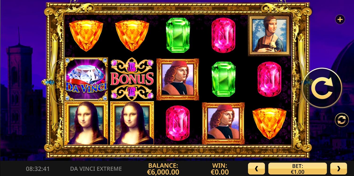 Da Vinci Extreme Slot Gameplay