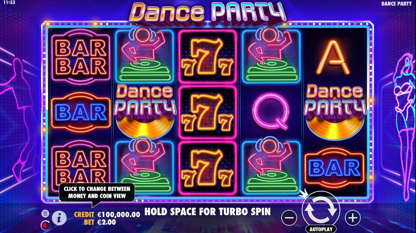 Dance Party Slot Gameplay