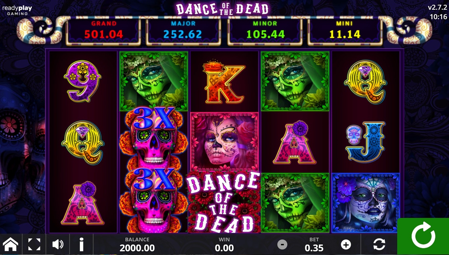 Dance of the Dead Slot Gameplay