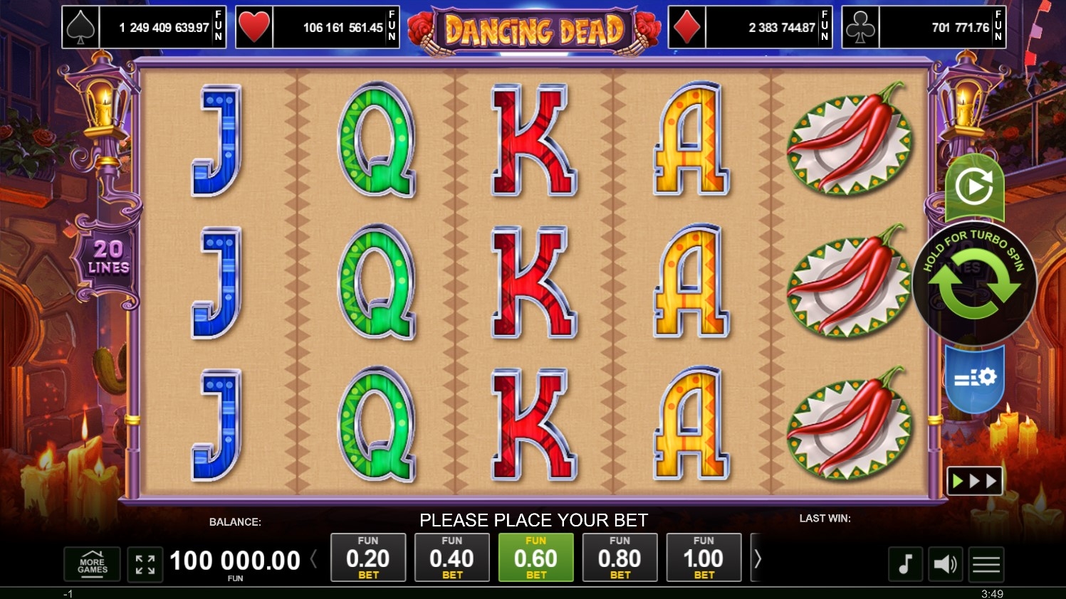 Dancing Dead Slot Gameplay