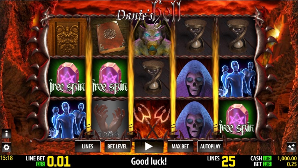 Dante Hell Slot Gameplay