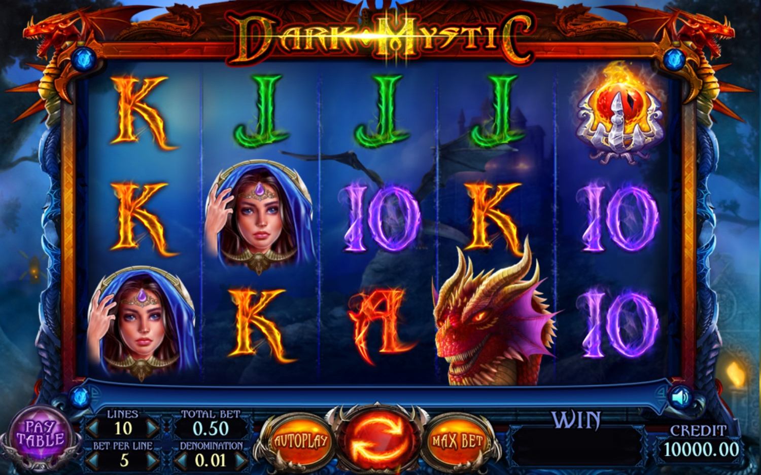 Dark Mystic Slot Gameplay