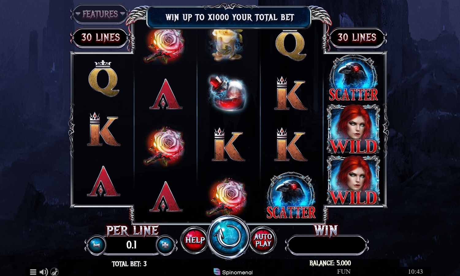 Dark Reels Slot Gameplay