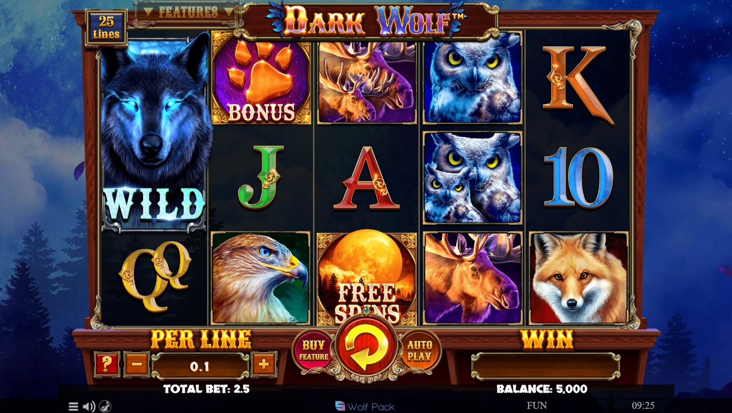Dark Wolf Slot Gameplay