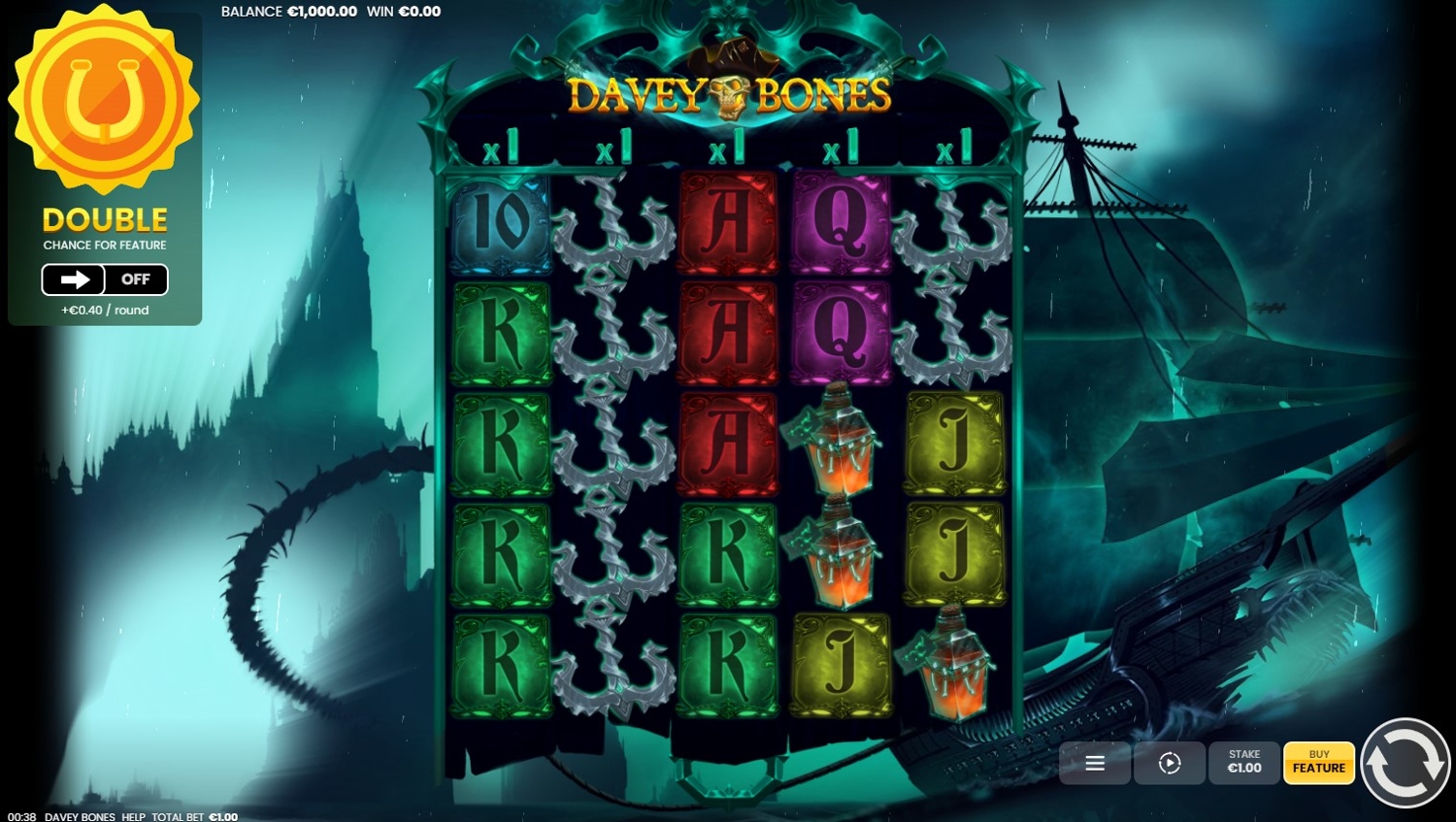 Davey Bones Slot Gameplay
