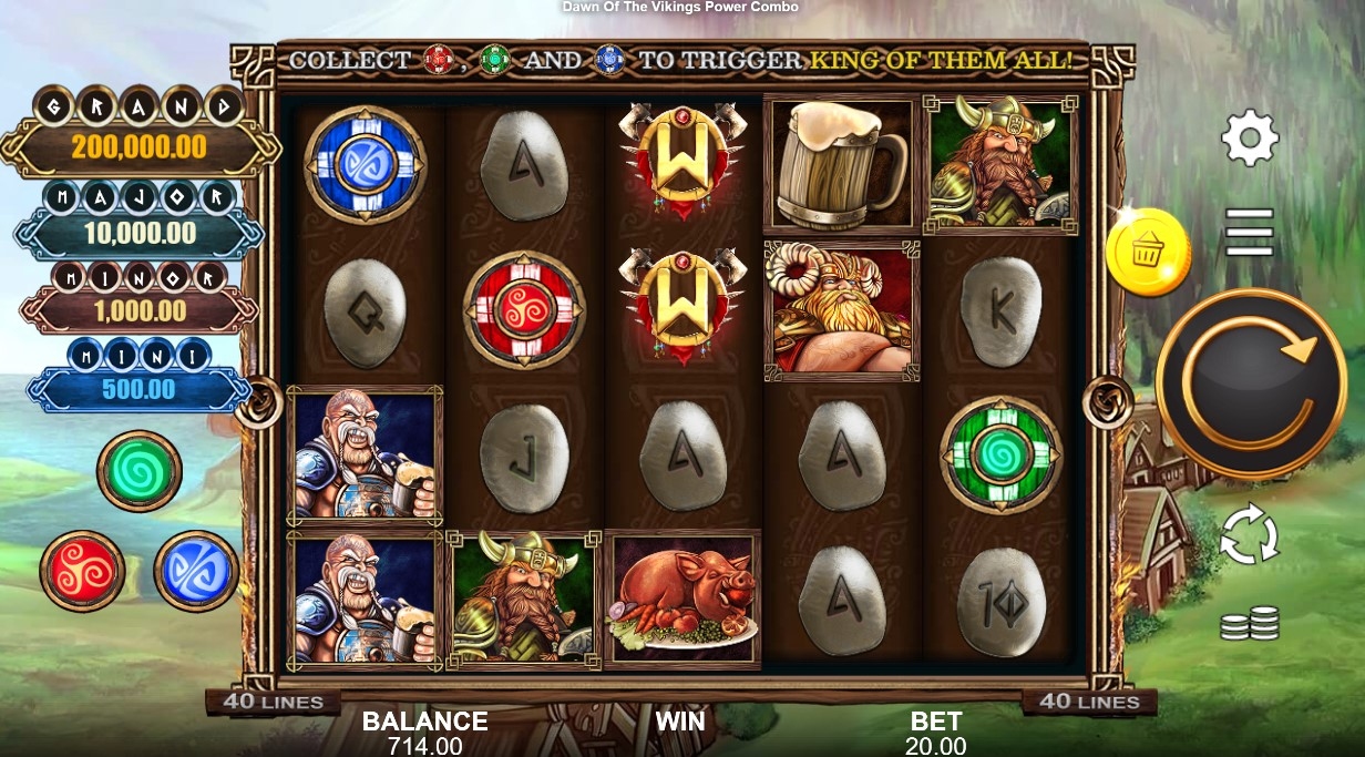 Dawn of the Vikings POWER COMBO Slot Gameplay