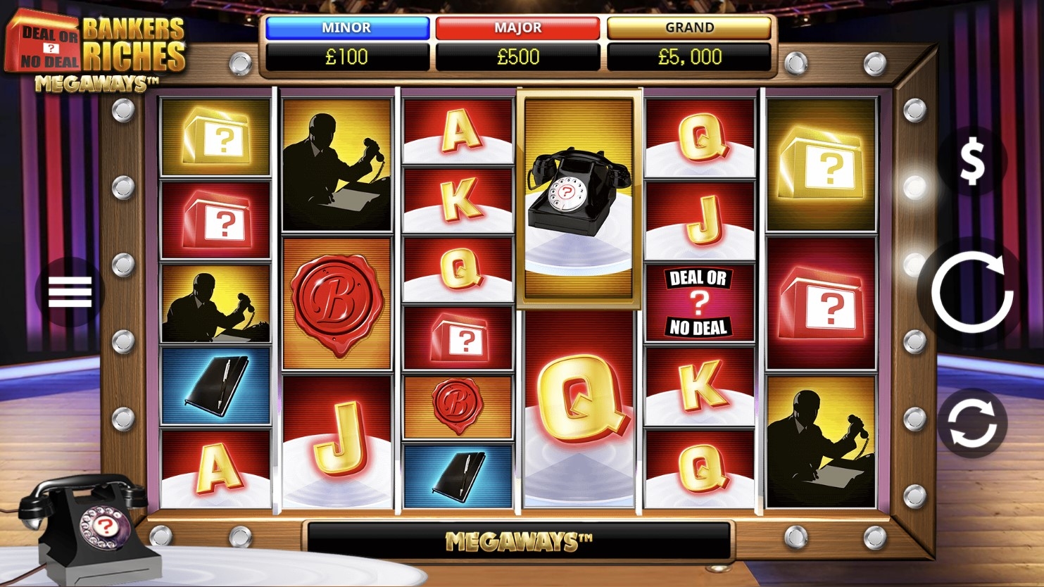 Deal or no Deal: Bankers Riches Megaways Slot Gameplay