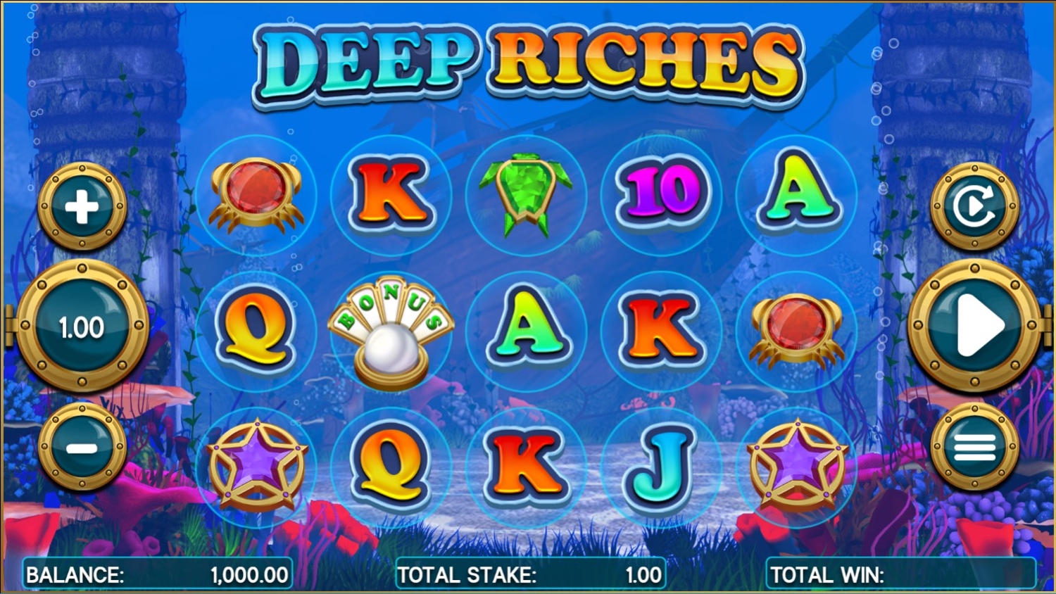 Deep Riches Slot Gameplay