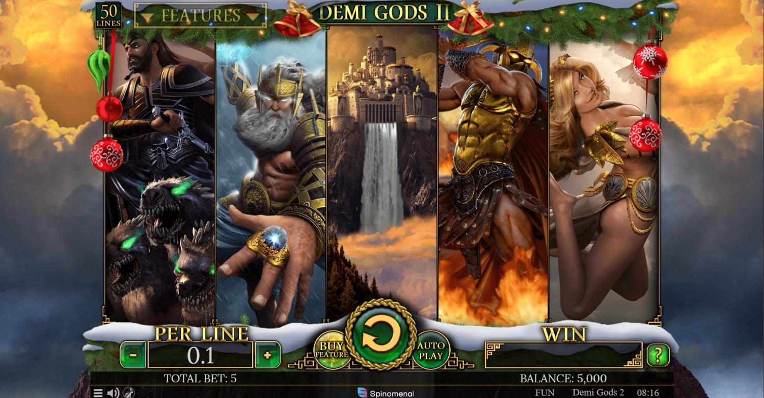 Demi Gods 2 Christmas Edition Slot Gameplay