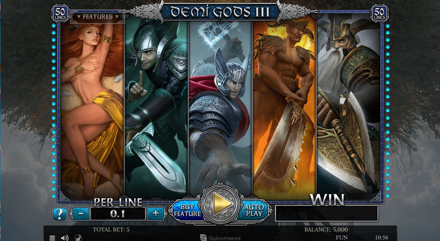 Demi Gods III Slot Gameplay