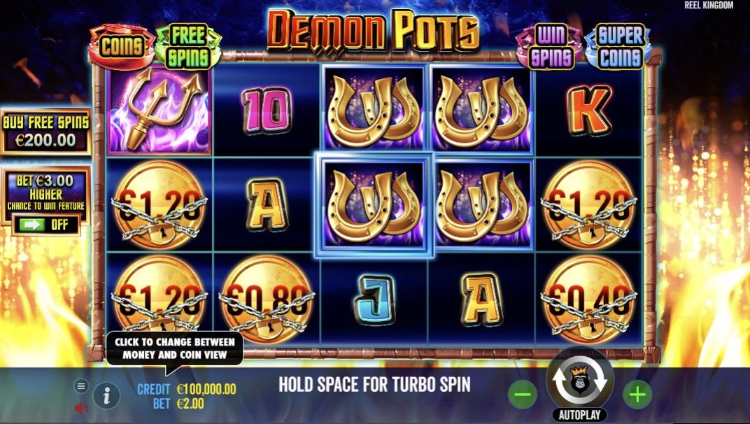 Demon Pots Slot Gameplay