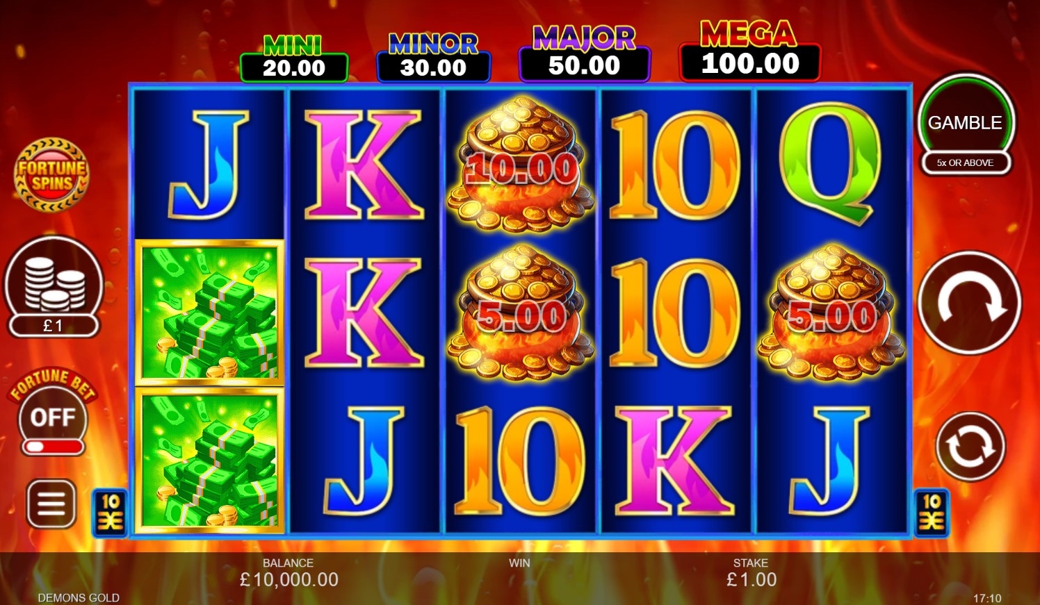 Demon's Gold Slot Gameplay