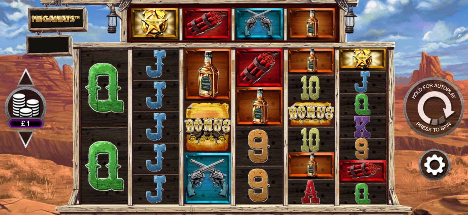 Desperados Wild Megaways Slot Gameplay
