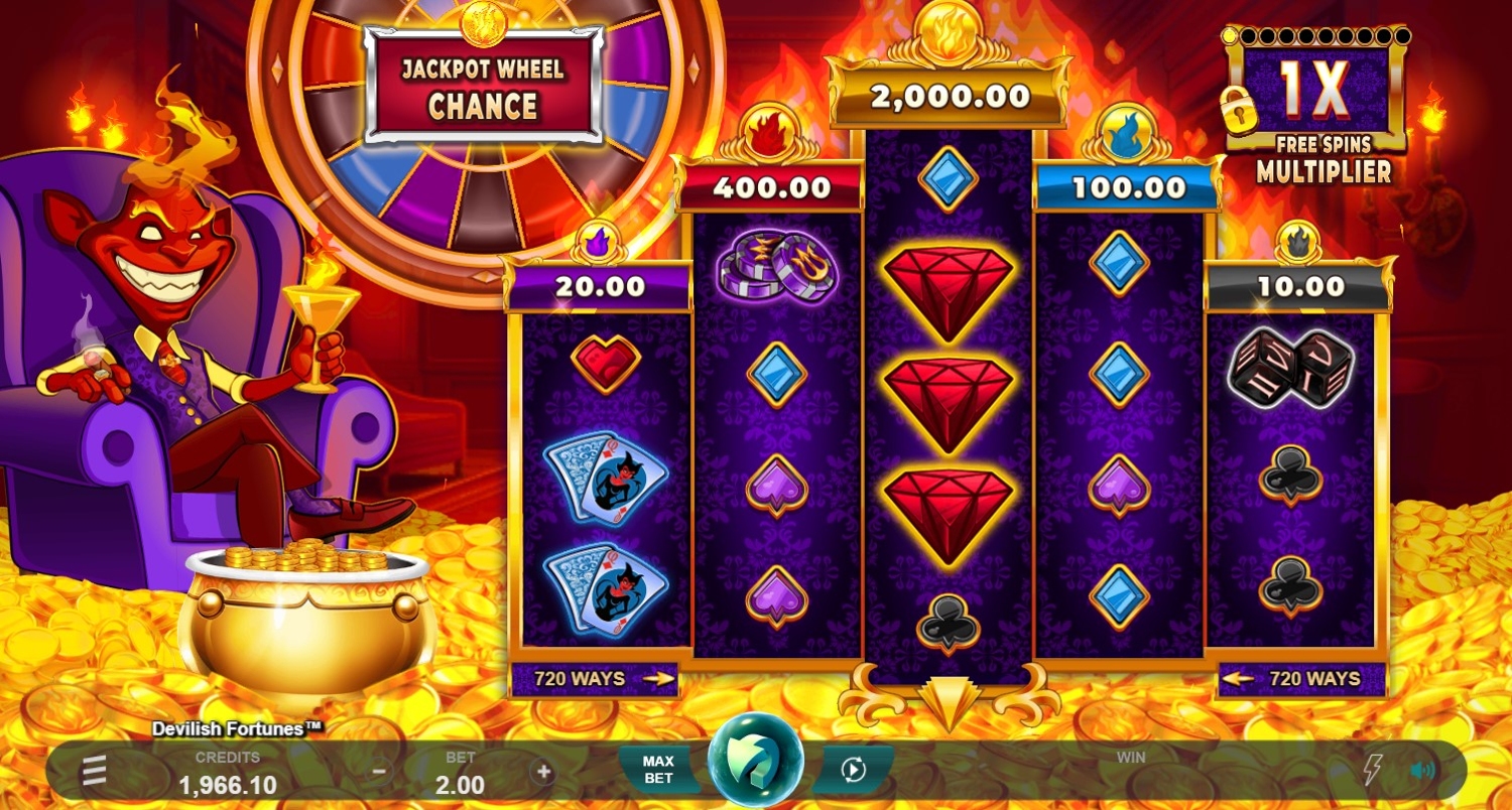 Devilish Fortunes Slot Gameplay