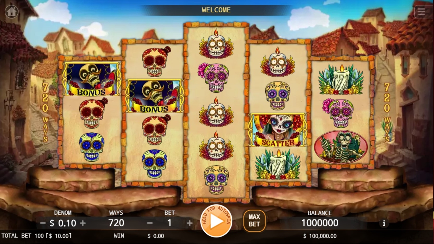 Dia De Muertos Slot Gameplay