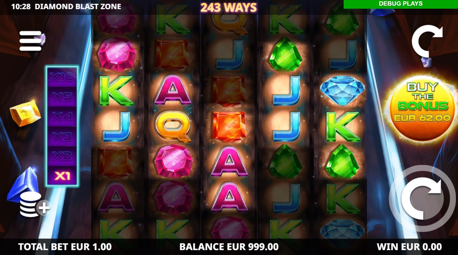 Diamond Blast Zone Slot Gameplay